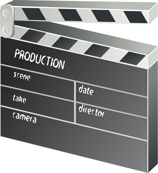 Clapperboard used during filmmaking and video production symbolizing we need to begin action to move forward.