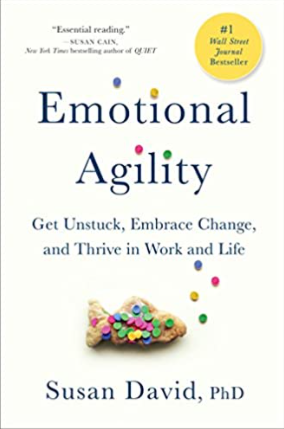 Book cover titled Emotional Agility by Susan David Ph.D